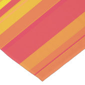 Chemin De Table Long Rayures Orange Rouge Jaune (Coin)