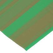 Chemin De Table Long Rayures Vert Marron (Coin)