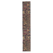 Chemin De Table Long Red Black & Gold Aztec Inspired Design (Devant)