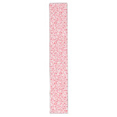 Chemin De Table Long Red Confetti Hearts Motif (Devant)