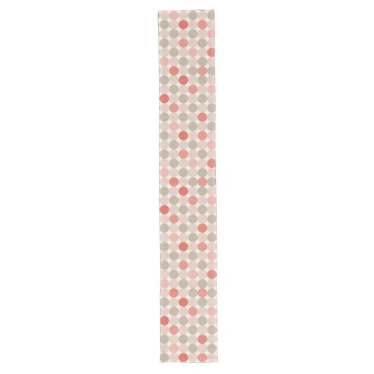 Chemin De Table Long Red Pink Mocha Geometric Table Runner (Devant)