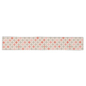 Chemin De Table Long Red Pink Mocha Geometric Table Runner (Horizontal)