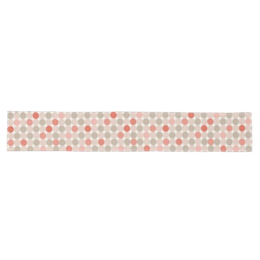 Chemin De Table Long Red Pink Mocha Geometric Table Runner (Horizontal)