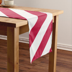 Chemin De Table Long Red White Stripes Patriotique Large Longue Table R