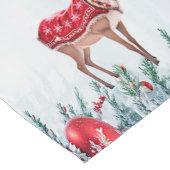 Chemin De Table Long Reindeer Christmas Holiday Table Runner (Coin)