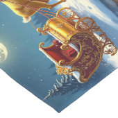 Chemin De Table Long Reindeer Christmas Sleigh Table Runner (Coin)