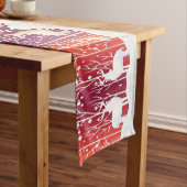 Chemin De Table Long Reindeer Snowy Holiday Table Runner (In Situ)