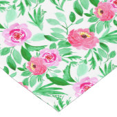 Chemin De Table Long Rétro conception d'art d'aquarelle (Coin)