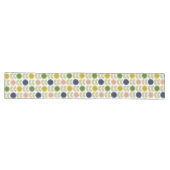 Chemin De Table Long Retro Groovy Summer Flowers Stems (Horizontal)
