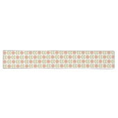 Chemin De Table Long Retro Groovy Summer Flowers Stems (Horizontal)