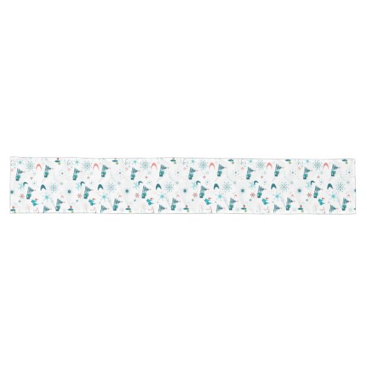 Chemin De Table Long Retro Un Noël Go-Go (Horizontal)