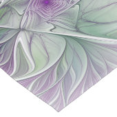 Chemin De Table Long Rêve de fleurs, Abstrait violet vert Fractal Art (Coin)