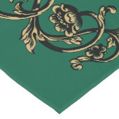 Chemin De Table Long Rococo baroque Vin Floral Folithe Ornement (Coin)