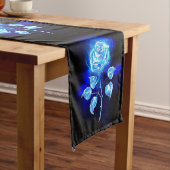 Chemin De Table Long Rose bleu brûlant (In Situ)