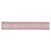 Chemin De Table Long Rose Chic Parties scintillant de goutte d'or Monog (Horizontal)