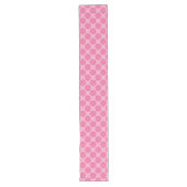 Chemin De Table Long Rose Et Blanc (Devant)