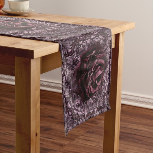 Chemin De Table Long Rose Mandala (In Situ)