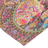 Chemin De Table Long Rose or bleu perse fleurs florales Peacock Art (Coin)