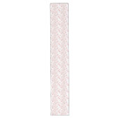 Chemin De Table Long Rose Pâle Floral (Devant)