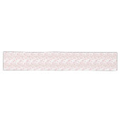 Chemin De Table Long Rose Pâle Floral (Horizontal)
