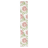 Chemin De Table Long Roses d'aquarelle rose doux (Devant)