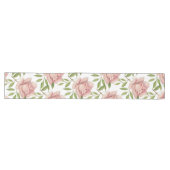 Chemin De Table Long Roses d'aquarelle rose doux (Horizontal)