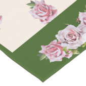 Chemin De Table Long Roses sculpturaux sur un coureur de table (Coin)