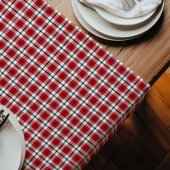 Chemin De Table Long Rouge Black Check Runner Lumberjack Style Dining