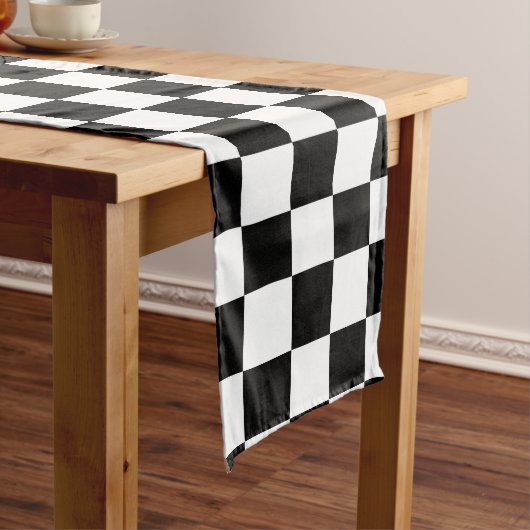 Chemin De Table Long Runner À damiers table (In Situ)