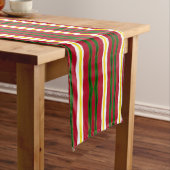Chemin De Table Long Runner de table Kwanzaa Stripes (In Situ)