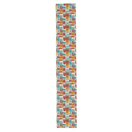 Chemin De Table Long Runner de table Patchwork Africain (Devant)