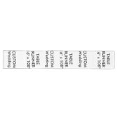 Chemin De Table Long Runner de table personnalisée mariage 16 pouces x (Horizontal)