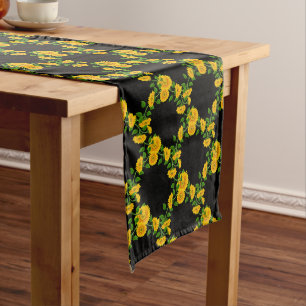 Chemin De Table Long Runner-Sunflower Table Runner