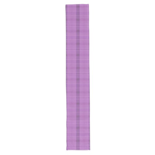 Chemin De Table Long Runner table Plaid violet (Devant)