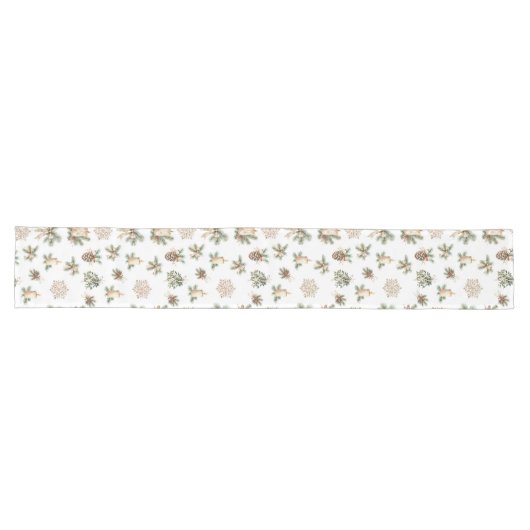 Chemin De Table Long Rustic Christmas Table Runner (Horizontal)