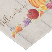 Chemin De Table Long Rustic Farmhouse Automne Aquarelle Citrouille Harv (Coin)