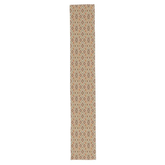 Chemin De Table Long Rustic Tribal Inspiré Table Runner Tones Terme (Devant)