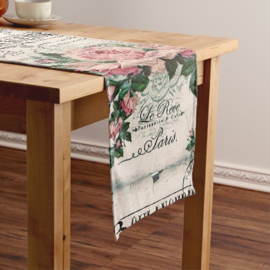 Chemin De Table Long shabby chic, decoupage, victorian, french chic, pa (In Situ)