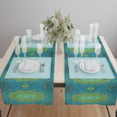 Chemin De Table Long Shambala Tantric Nymphaea mandala art