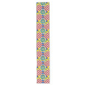 Chemin De Table Long Sicilien, majolica, tuiles, citrons (Devant)