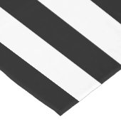 Chemin De Table Long Simples rayures noir et blanc | (Coin)