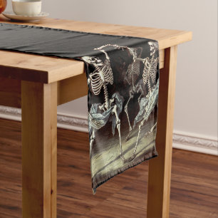 Chemin De Table Long Skeletons dansants Mariage gothique