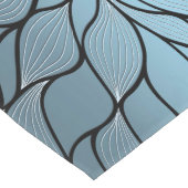 Chemin De Table Long Sky Blue Hues Creative Leave Motif (Coin)