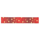 Chemin De Table Long Star Adored Ruby Motif rouge (Horizontal)
