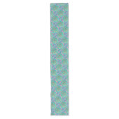 Chemin De Table Long Star of David Turquoise Table Runner (Devant)