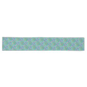 Chemin De Table Long Star of David Turquoise Table Runner (Horizontal)