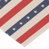 Chemin De Table Long Stripes de style drapeau patriotique (Coin)