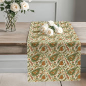 Chemin De Table Long Style Paisley Pastel Earthy Boho Dining Accent
