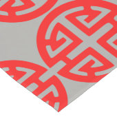 Chemin De Table Long Symbole de prospérité chinois rouge (Coin)