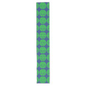 Chemin De Table Long symbole de prospérité chinois vert (Devant)
